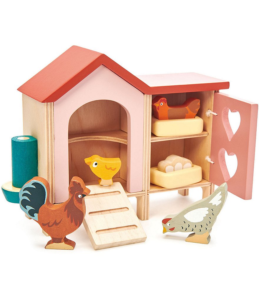 Tender Leaf Toys Chicken Coop Wooden Toy Set