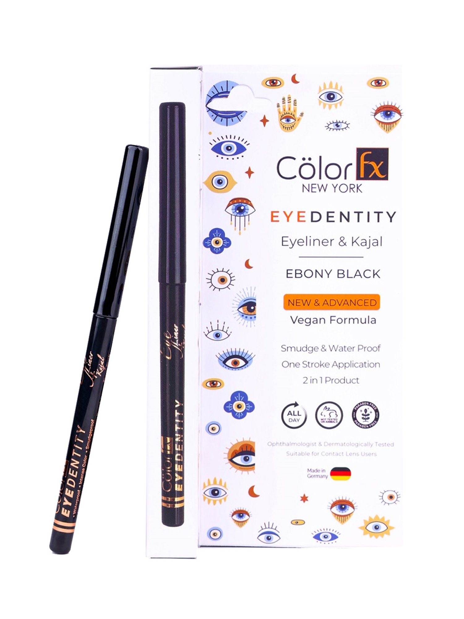 Color Fx Eyedentity 2 in 1 Kajal & Eyeliner - 5 gm