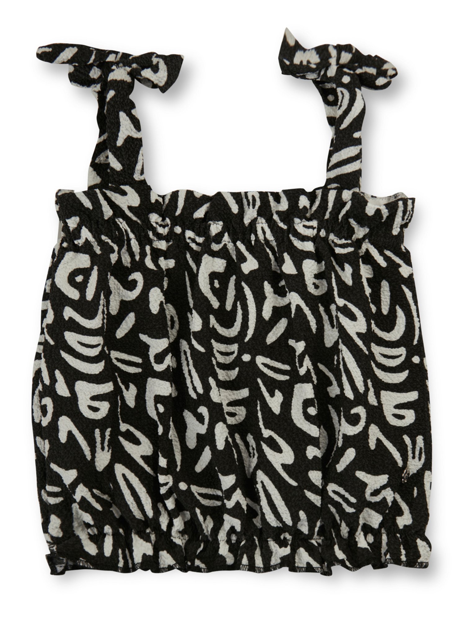 KIDS ONLY Anthracite Black Cotton Printed T-Shirt