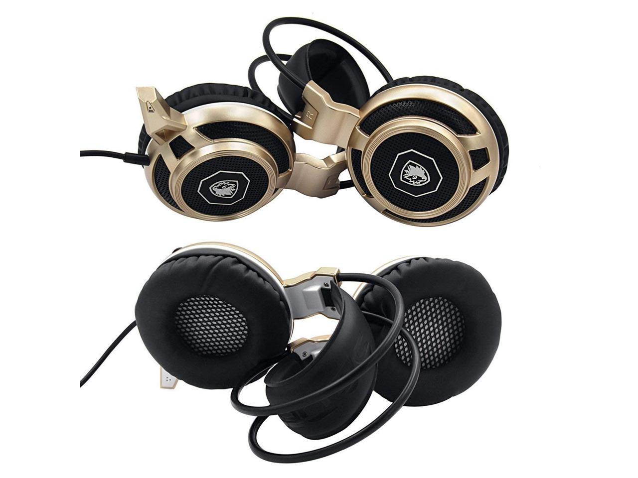 PS4 Gaming Headset, Stereo Gaming Headphone with Microphone Vibration for Laptop PC/Xbox one