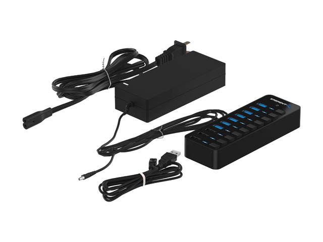Sabrent 36W 7-Port USB 3.0 Hub with Individual Power Switches and LEDs (HB-BUP7)
