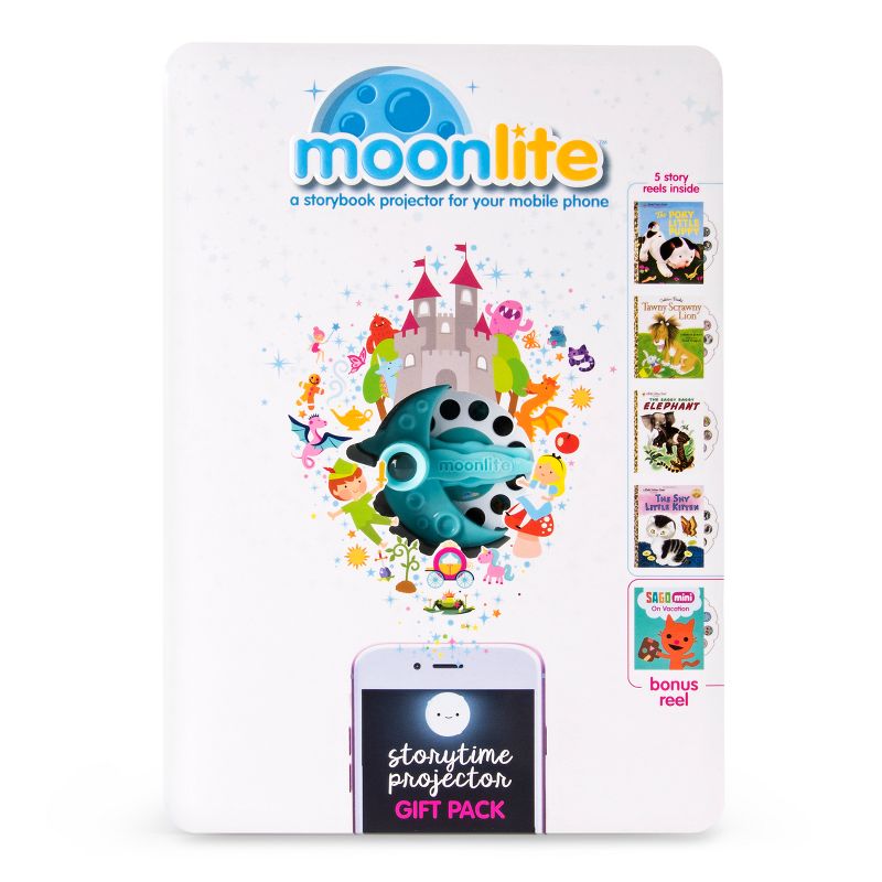Moonlite Gift Pack - Storybook Projector for Smartphones with 5 Stories