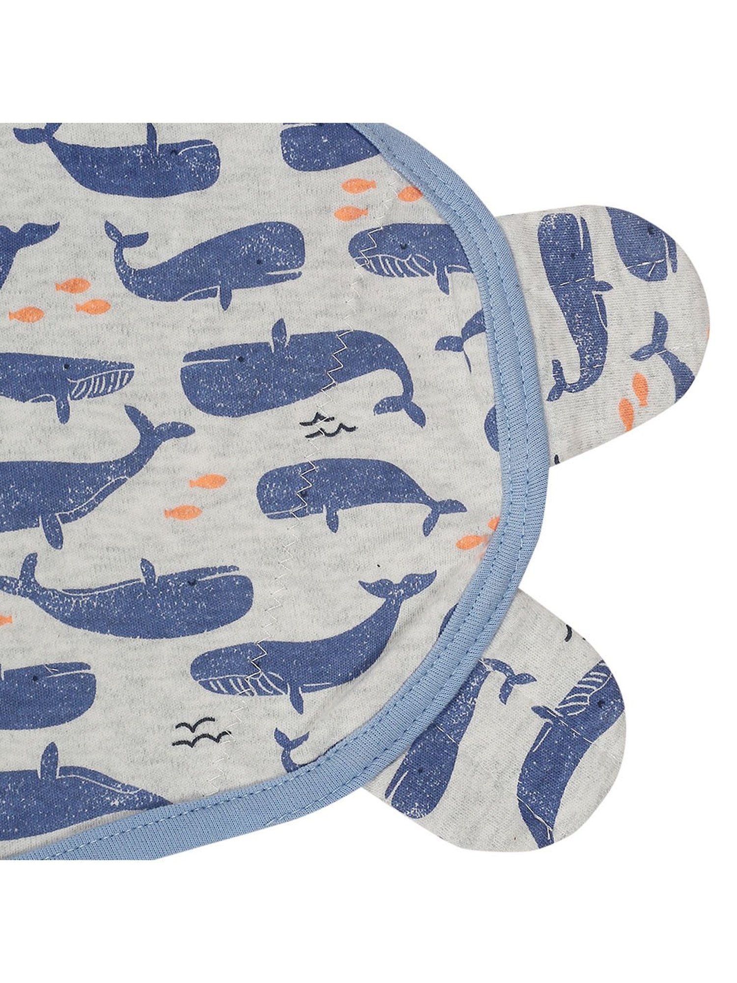Baby Moo Dolphins Blue Ready Swaddle