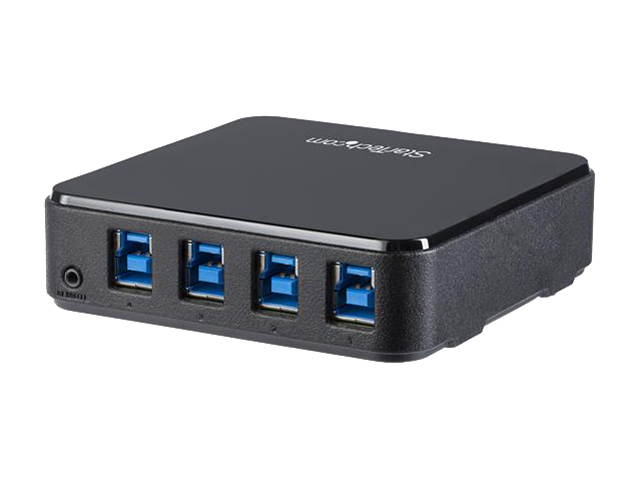 StarTech HBS304A24A USB 3.0 Peripheral Sharing Switch - 4 USB 3.0 x 4 Computers - Mac / Windows / Linux - USB A/B Switch -  USB Switch