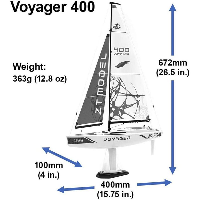 Playsteam Voyager 400 2.4G Sailboat-Blue