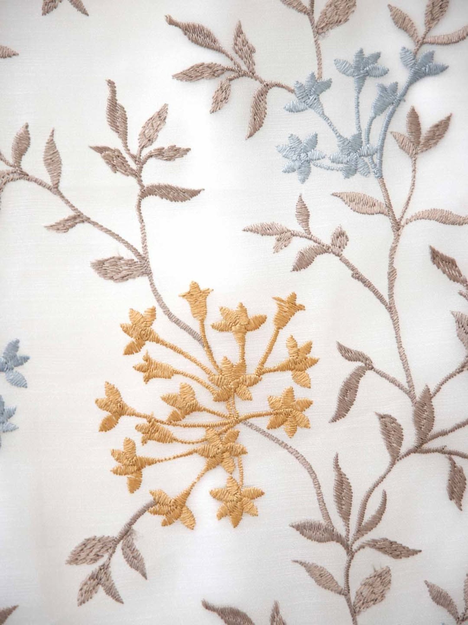 Ariana Beige & Red Polyester 9 Ft Long Door Curtain - Single Piece