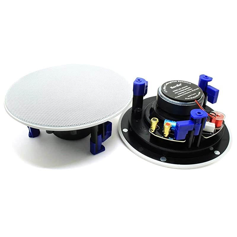 4 HCS418 160 Watts 2 Way Flush Mount in Ceiling in Wall Speakers Perfect for Bathroom KitchenLiving RoomOfficeA Pair