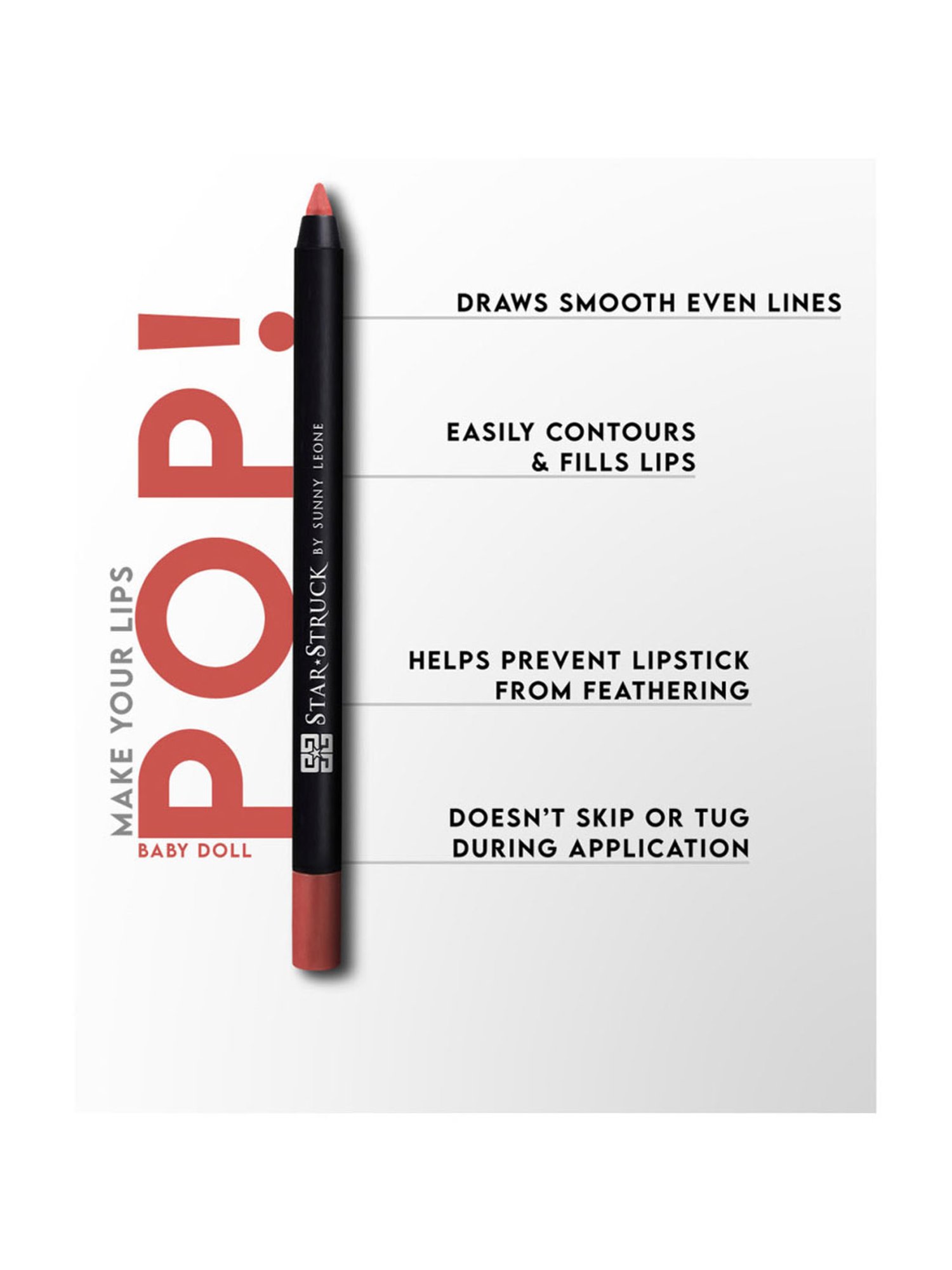 Star Struck by Sunny Leone Long Wear Lip Liner Baby Doll - 1.20 gm