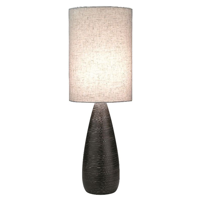 Lite Source Quatro II 1 Light Table Lamp  - Brushed Dark Bronze
