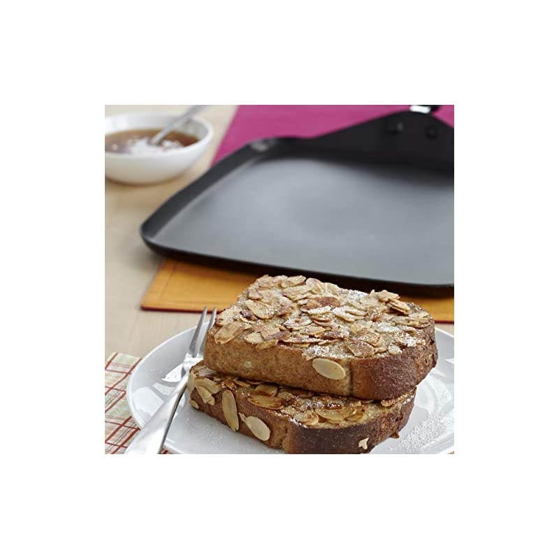 USA 11" Nonstick Gourmet Square Griddle, Black