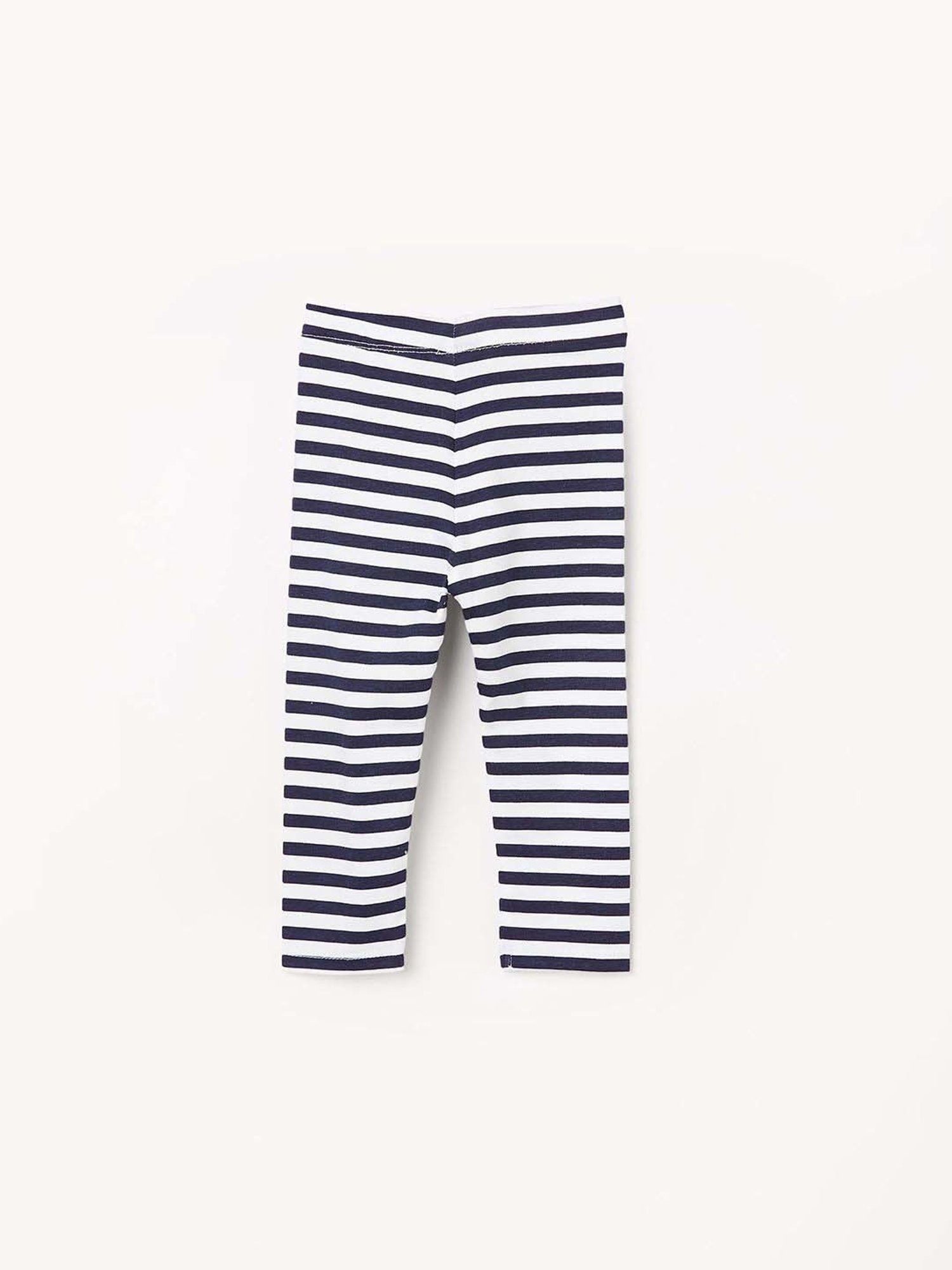 Juniors by Lifestyle Kids Navy & White Cotton Striped Leggings