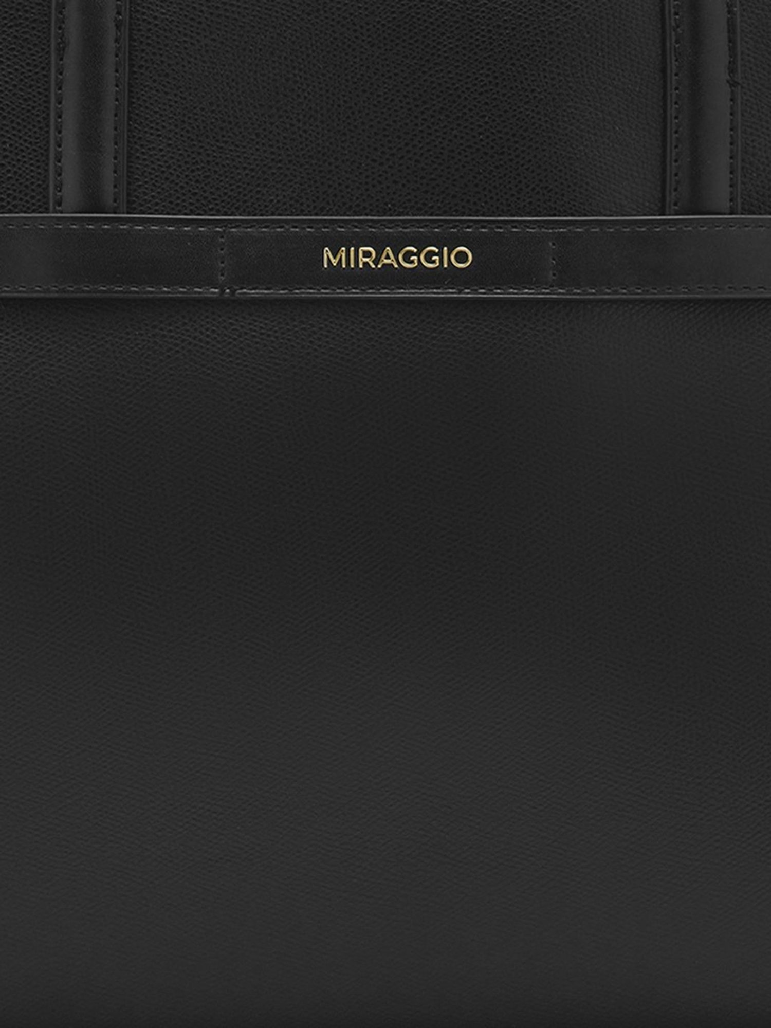 Miraggio Marcy Black Large Tote Bag