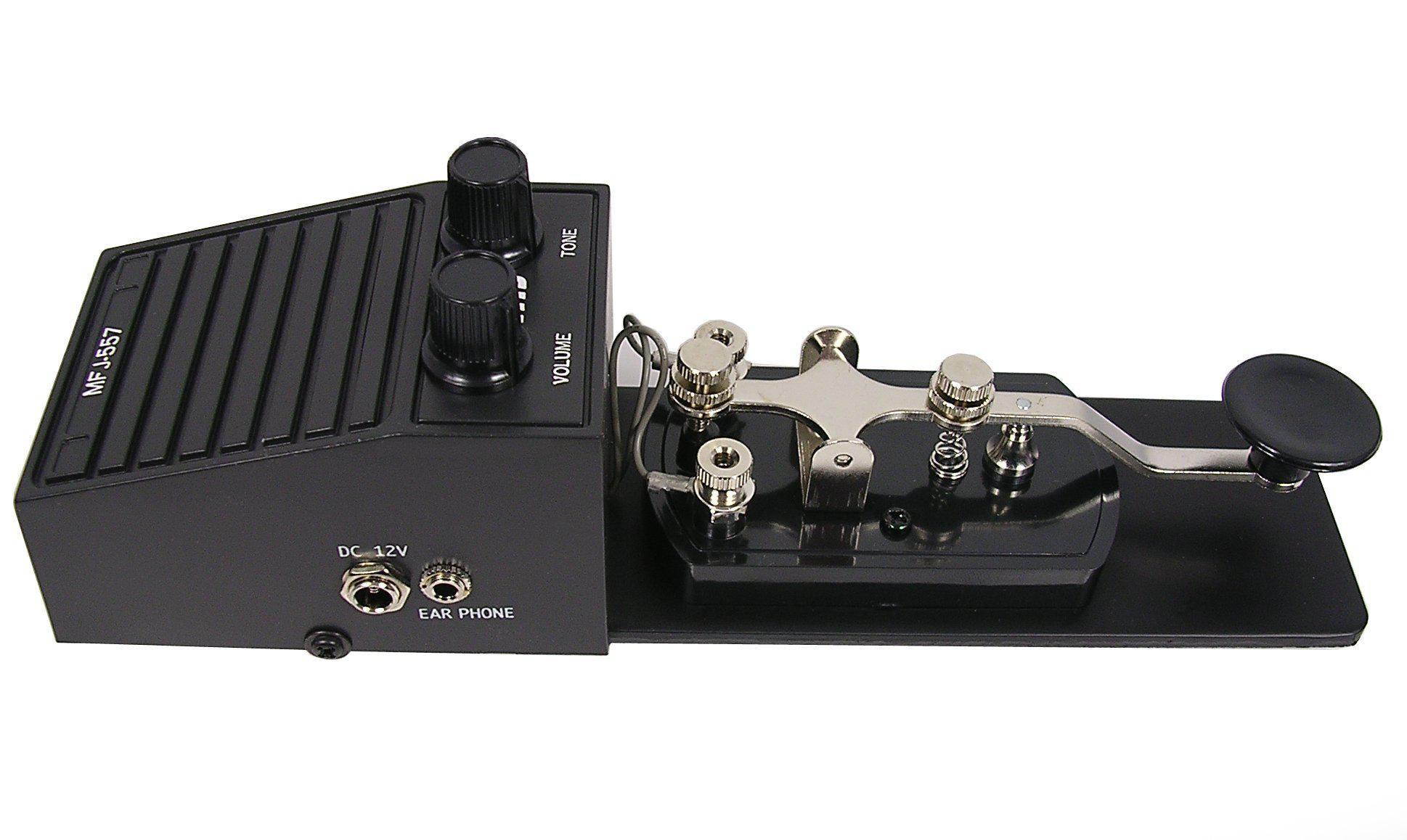 MFJ Enterprises Original MFJ-557 Deluxe Morse Code Practice Oscillator Straight Key w/ Volume Control
