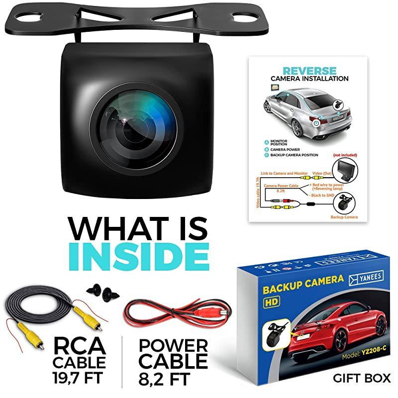 Backup Camera Night Vision HD 1080p Car Rear View Parking Camera Best 170&deg; Wide Angel Reverse Auto Back Up Car Camera Fits All Vehicles