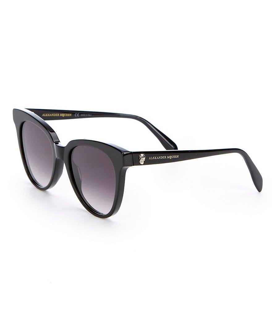 Alexander McQueen Black Cat Eye Gradient Sunglasses