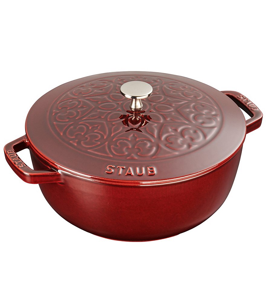 Staub Cast Iron 3.75-QT Essential Dutch Oven Lilly Lid