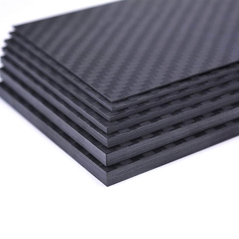 Carbon Fiber Plate Sheet 125mm X 75mm X 3MM Thickness Pure Carbon Fiber Board