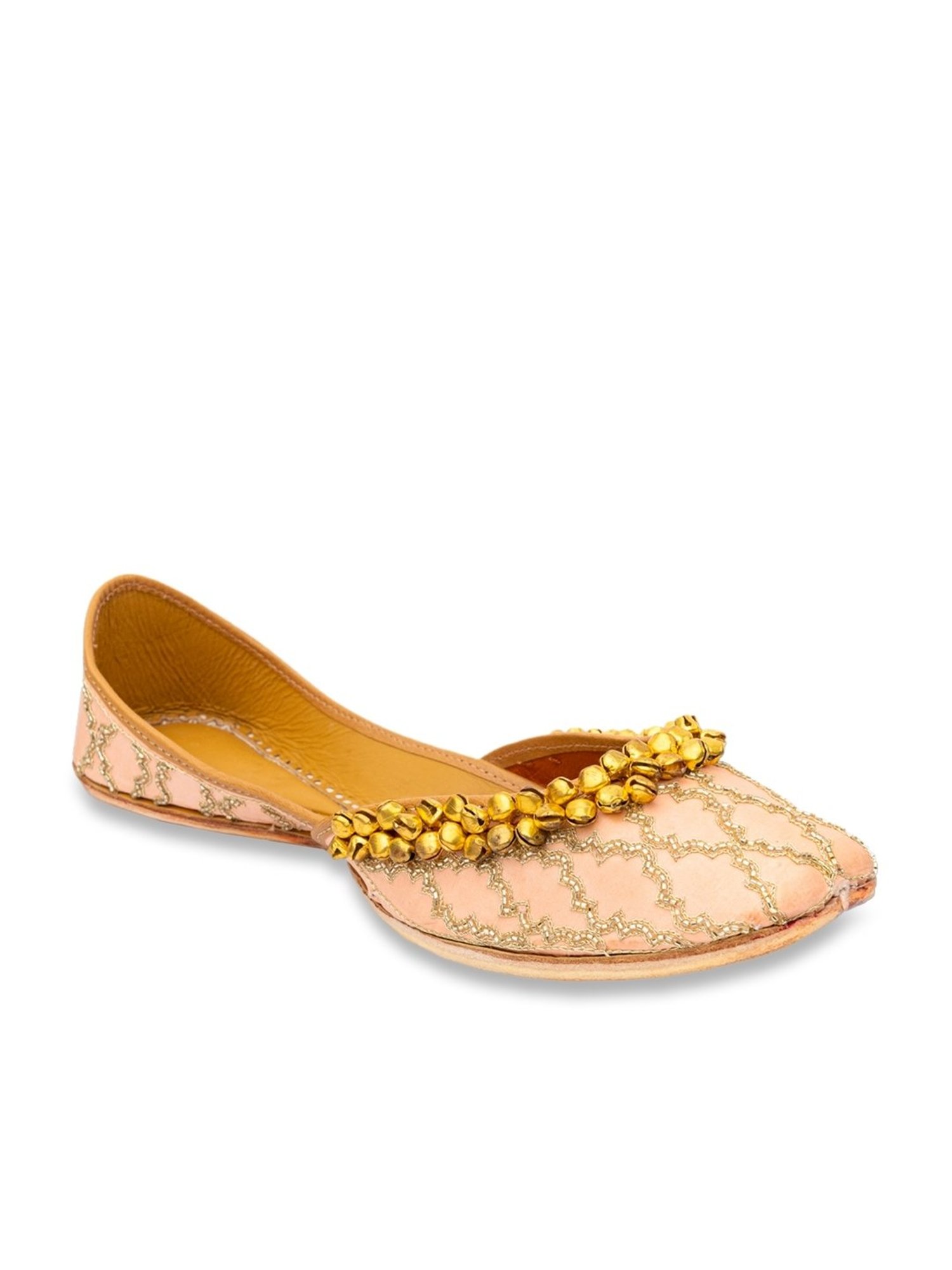 NR by Nidhi Rathi Women's Pink Ethnic Juttis