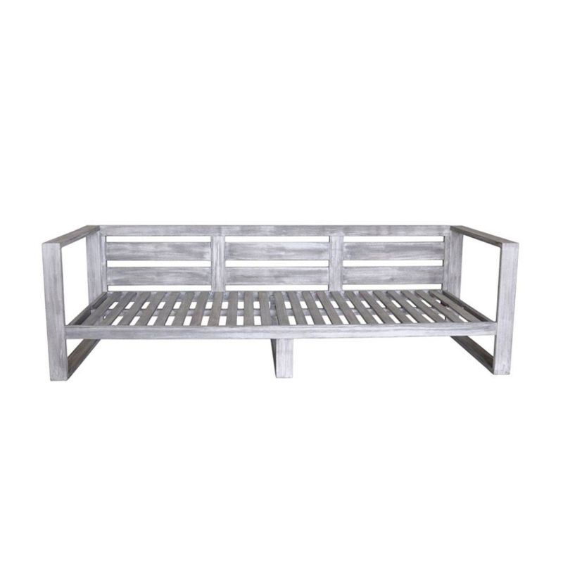 Driftwood North Shore Teak 4pc Sofa Set - Gray - Courtyard Casual