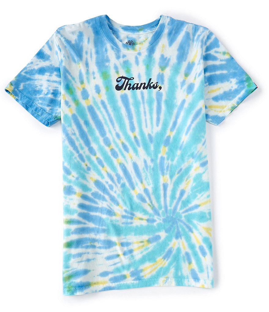 Element Thanks Tie-Dyed Wash Short-Sleeve Graphic T-Shirt