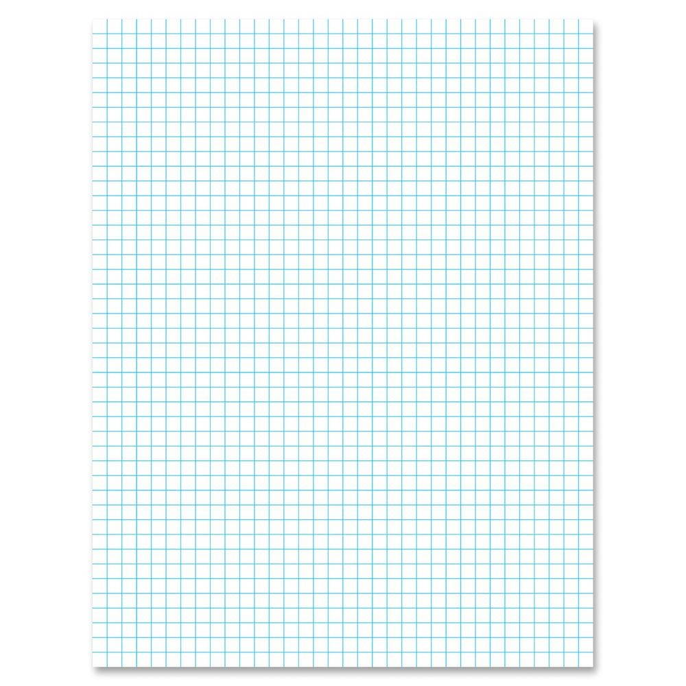 Ampad Quadrille Pads 4 Squares/Inch 8 1/2 x 11 White 50 Sheets 22000