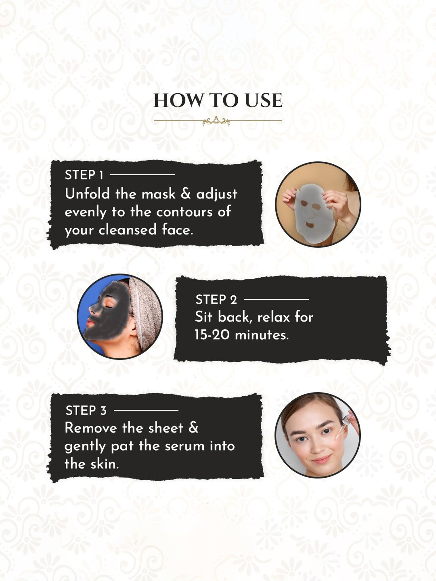 Khadi Essentials Charcoal Sheet Mask - Pack of 3