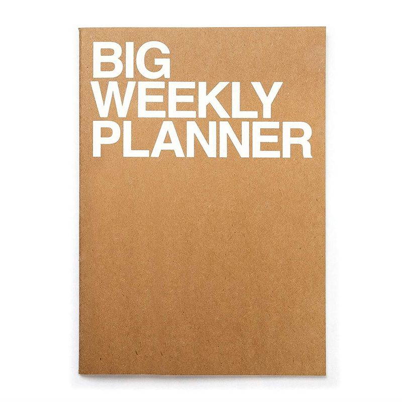 JSTORY Big Personal Wide Spaces Weekly Planner 28 Sheets Kraft