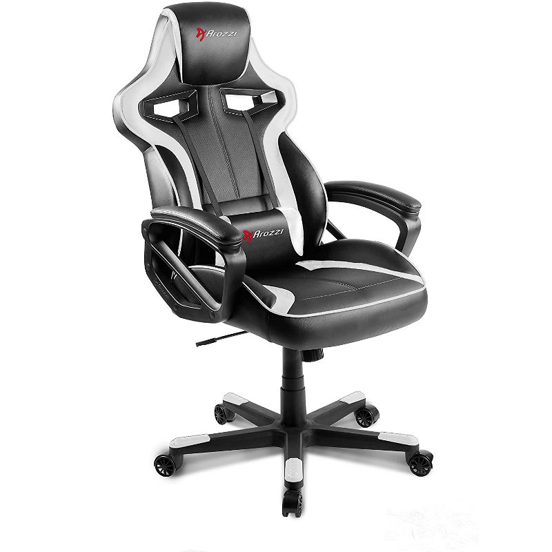Arozzi Milano Enhanced Gaming Chair, White (MILANO-WT)
