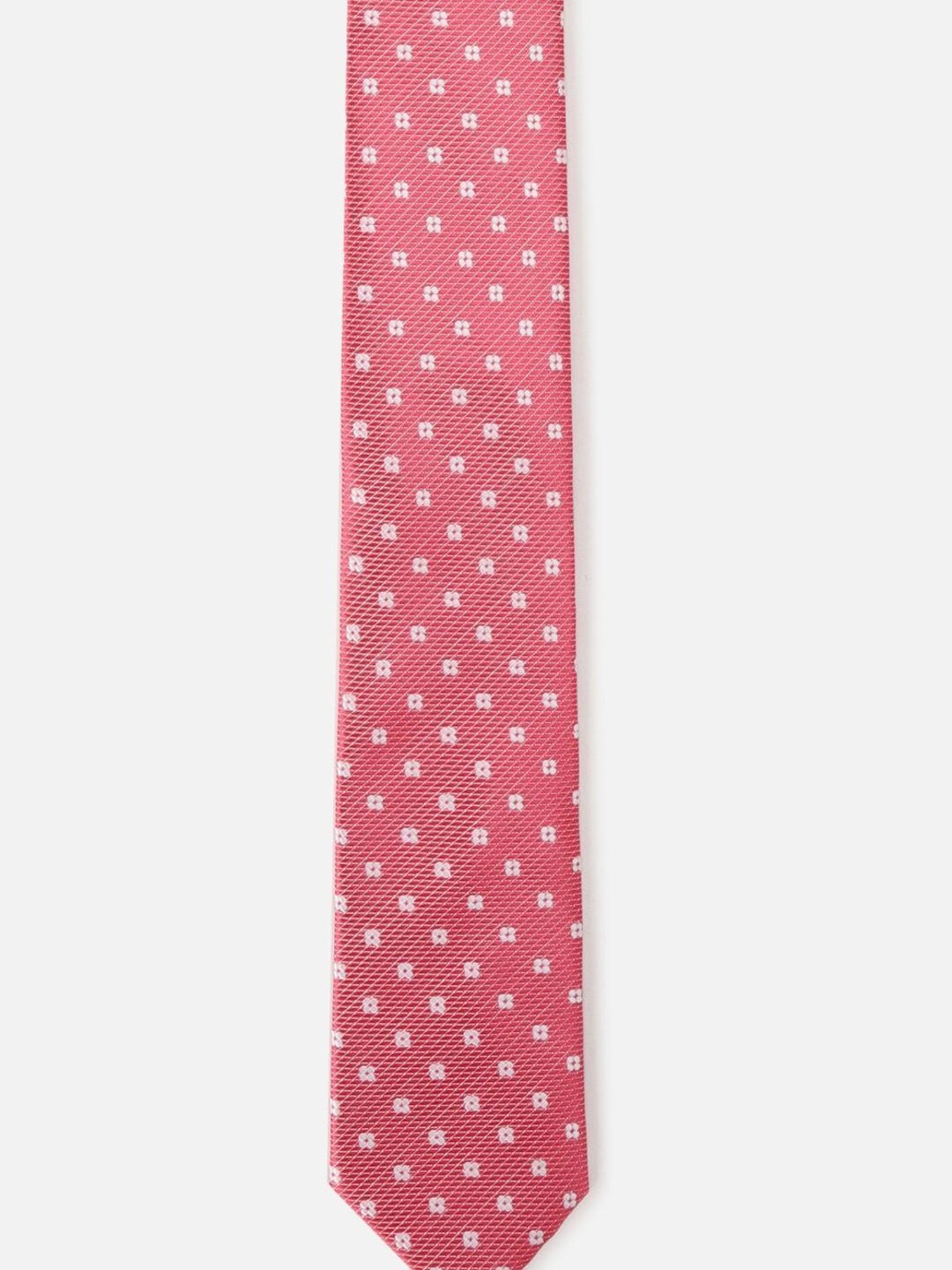 Louis Philippe Pink Polyester Tie