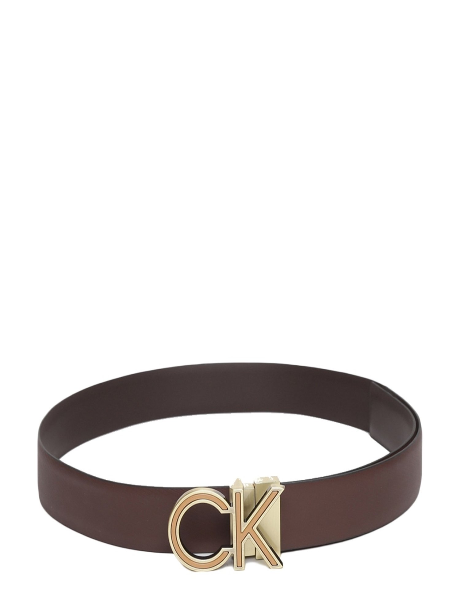 Calvin Klein Brown Smooth & Brown India Resource Leather Reversible Belt