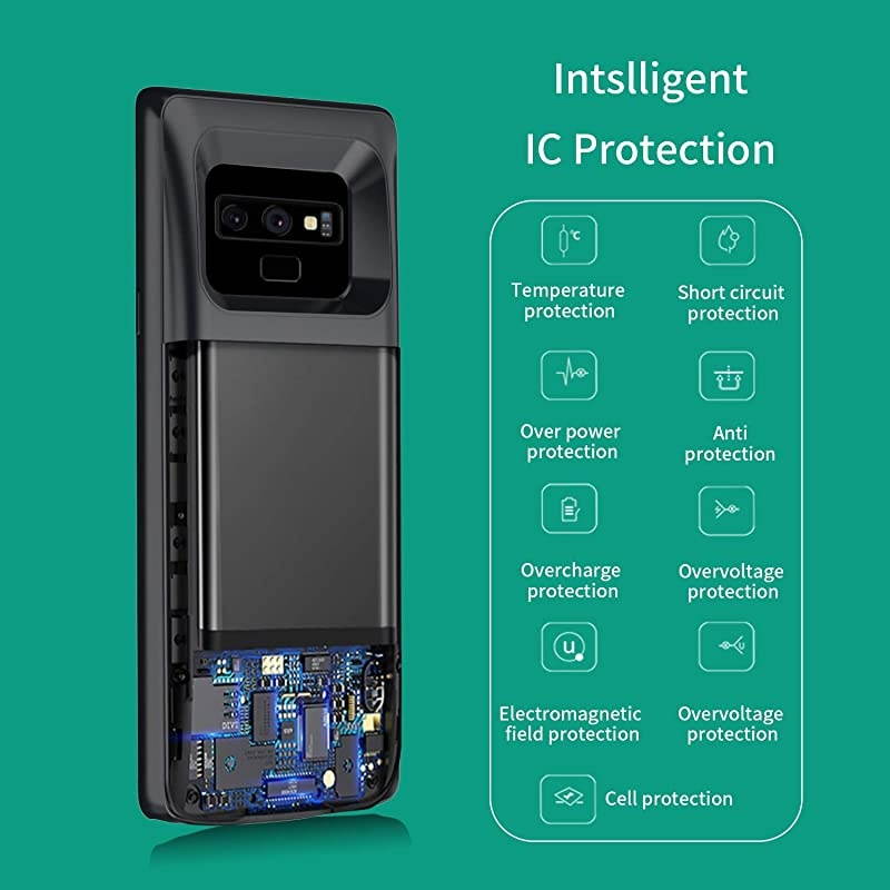 Case for Galaxy Note 9 ?5000mAh? Portable Rechargeable External Pack for Samsung Galaxy Note 9 Charger Case Slim Note 9 Protective Charging Case&mdash;&mdash;Black