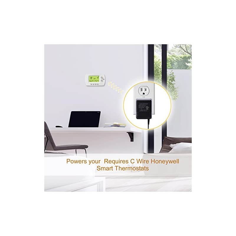 24V Transformer C Wire Adapter Transformer Compatible with Nest Thermostat Ecobee Thermostat Emerson Sensi Thermostat and More UL Certified 164ft5m