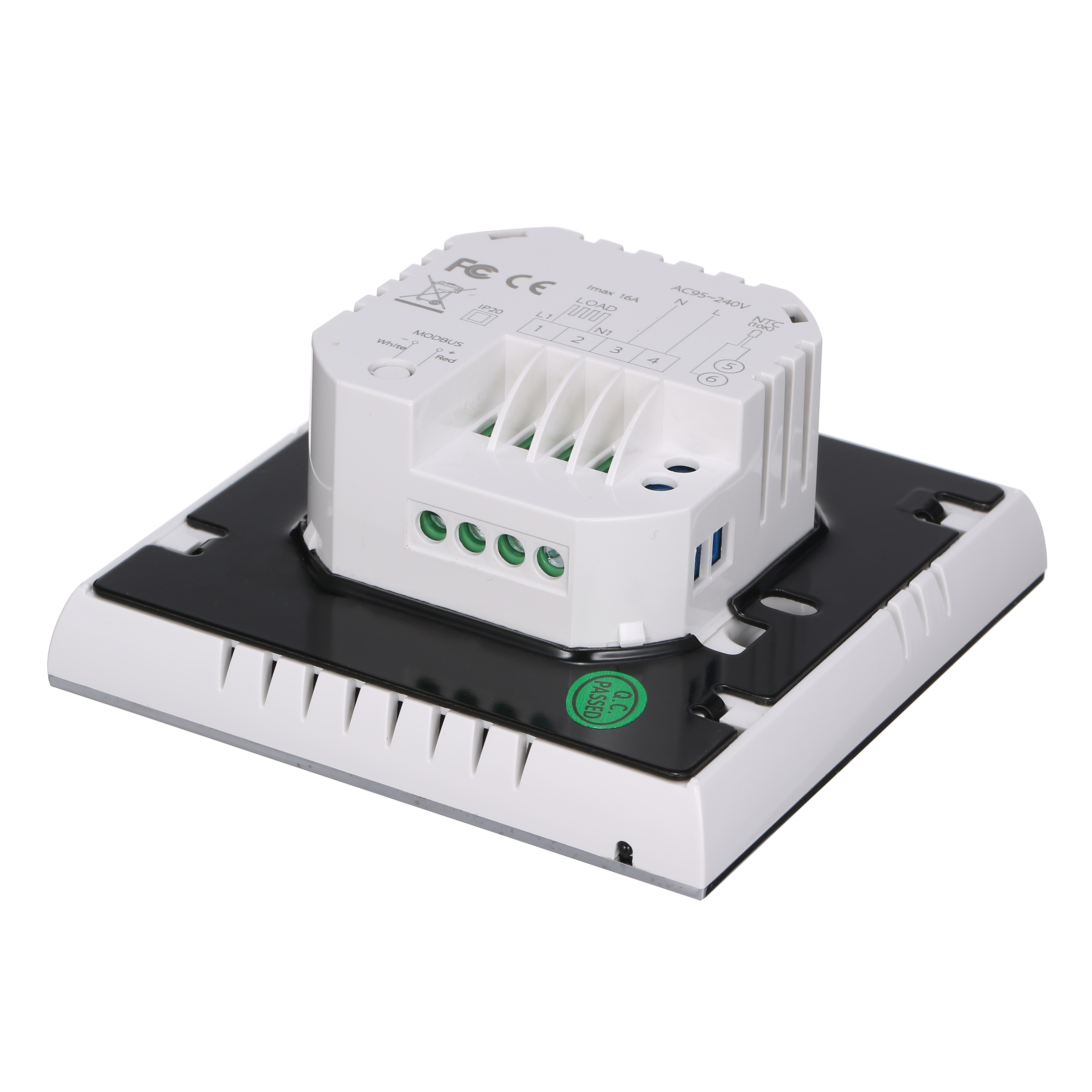 5A Water Heating Thermostat with Touchscreen LCD Display Weekly Programmable Energy Saving Temperature Controller