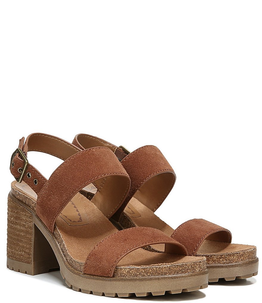 Zodiac Lola Suede Block Heel Sandals