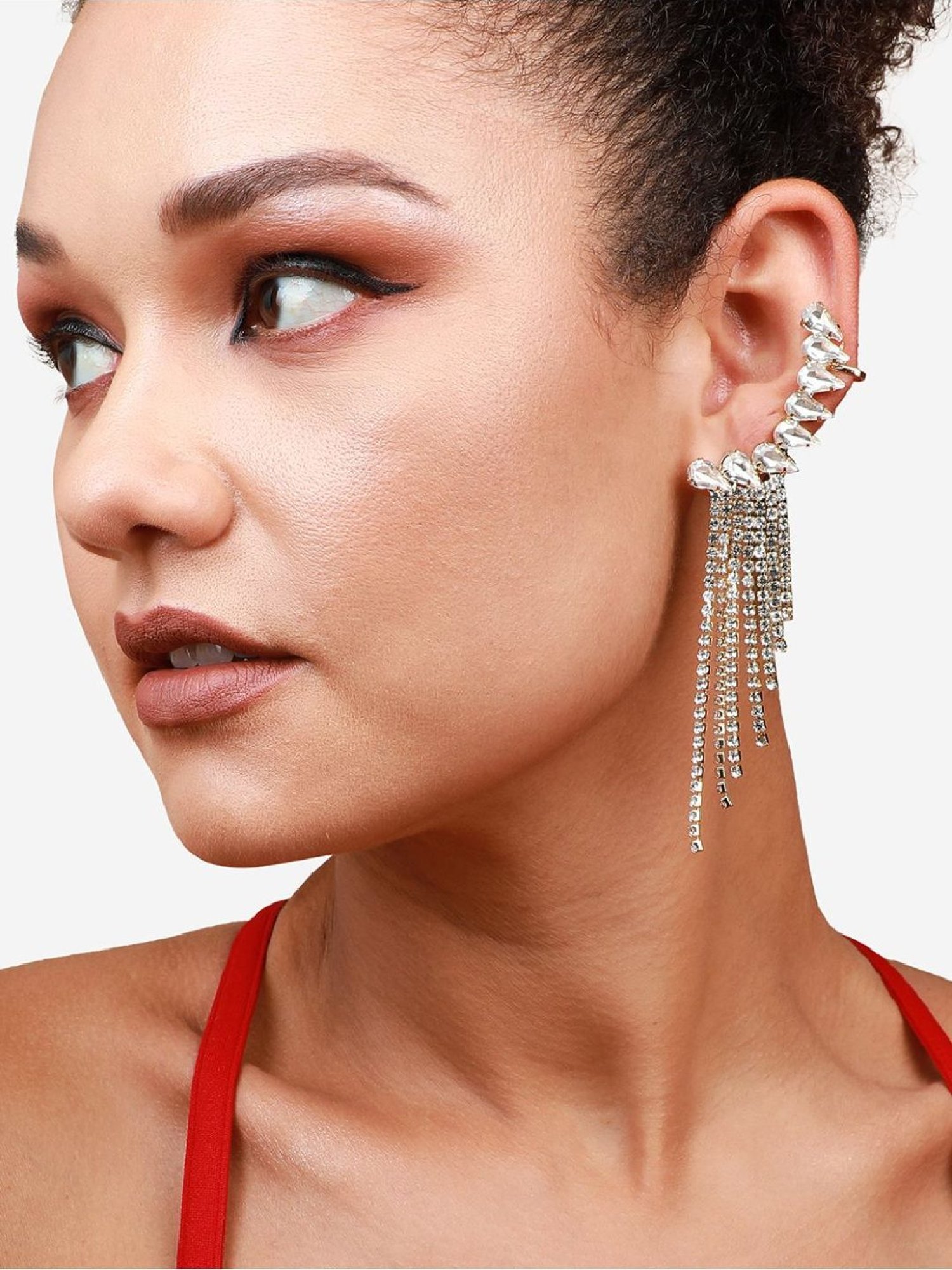 Sohi goldplated ear cuff for women