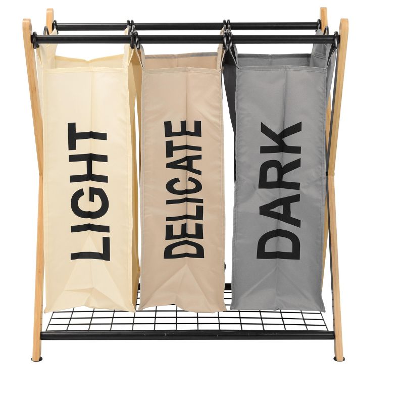 Rolling Triple Laundry Sorter White - Threshold™