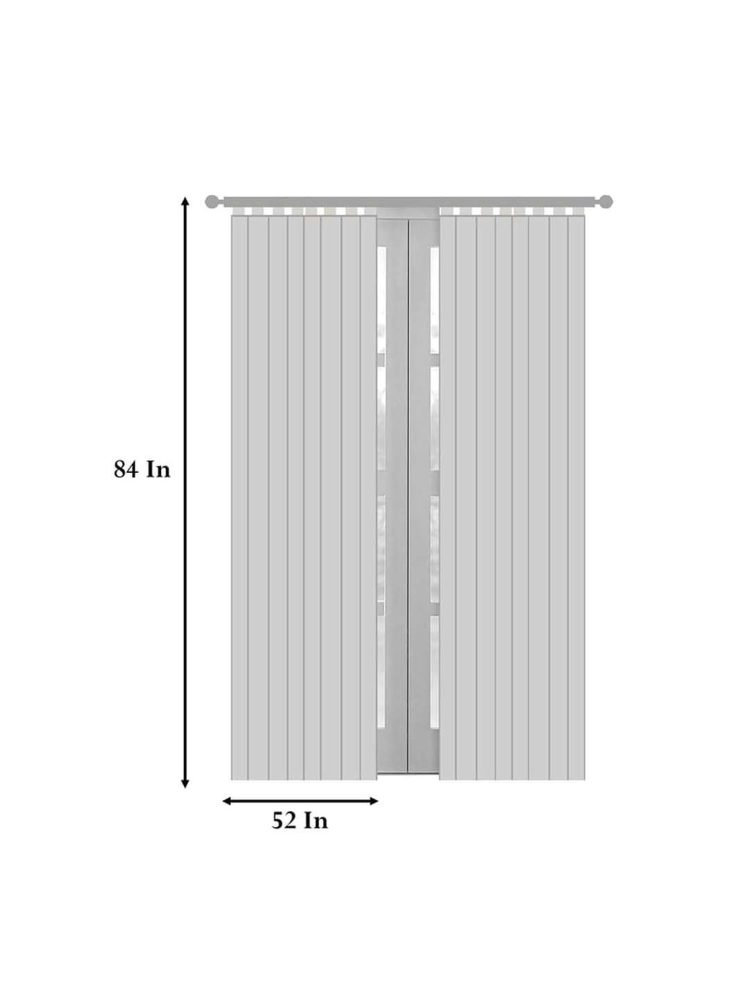 GM Ombre Pink Polyester Single Door Sheer Curtain