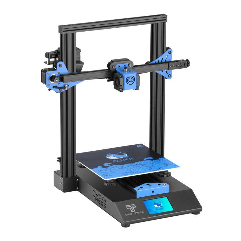 Twotrees 3D Printer FDM Bluer V2 Mute Drive TMC2208 Resume Power Supply Printing Mask BMG Extruder Kit XY Tensioner Printing Size Suspended Filament Rack Prusa I3 9.06"(L)X9.06"(W)X11.02"(H) Printing
