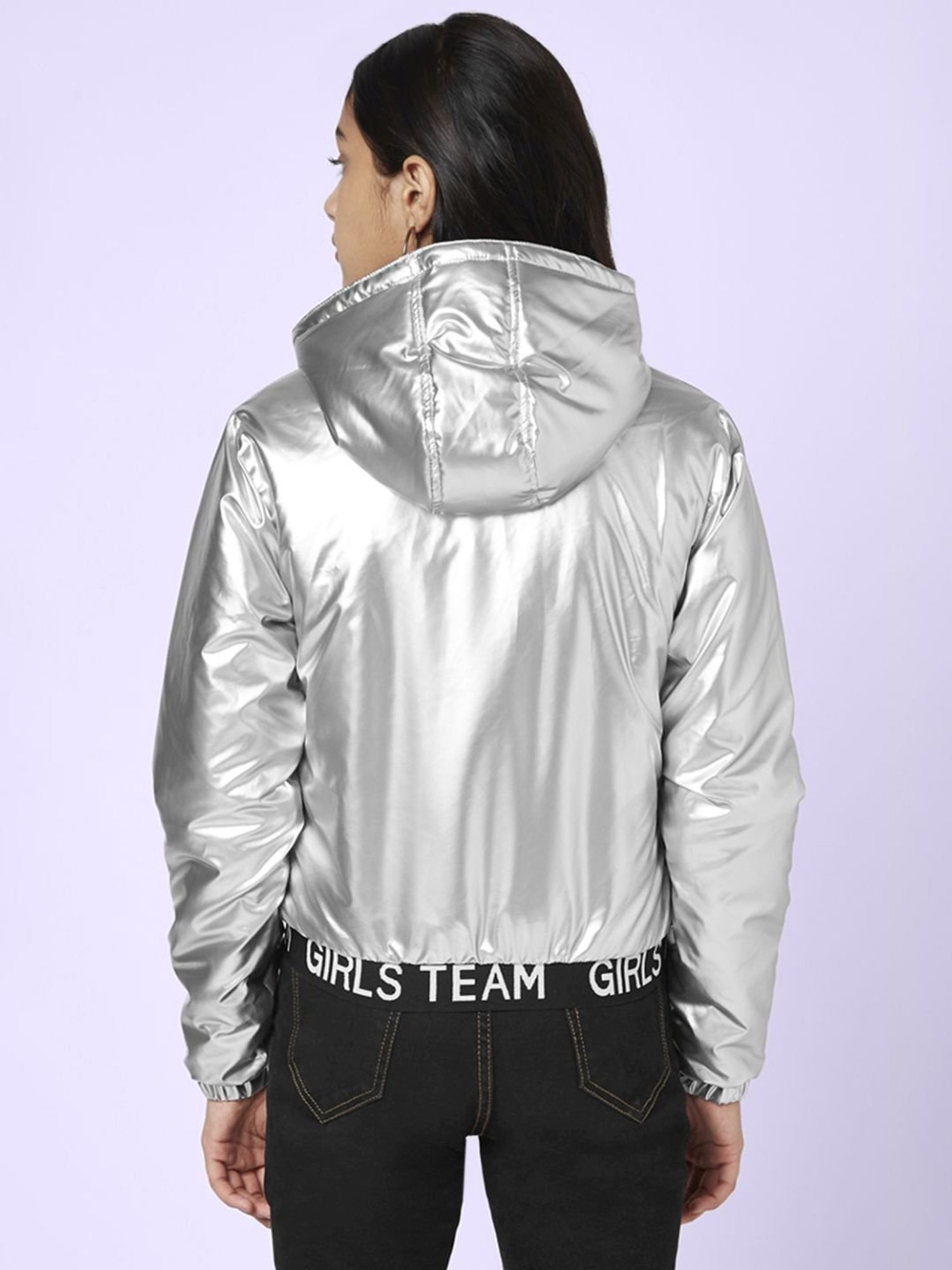 Coolsters by Pantaloons Kids Silver Regular Fit Full Sleeves Jacket