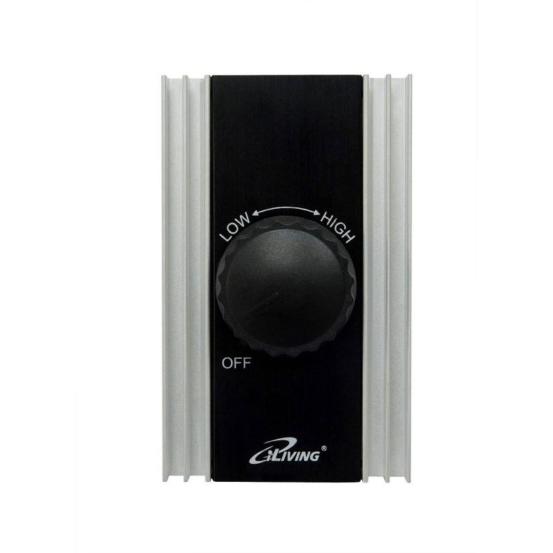 iLIVING Solid State Adjustable Fan Speed Controller & Steel Shutter Exhaust Fan