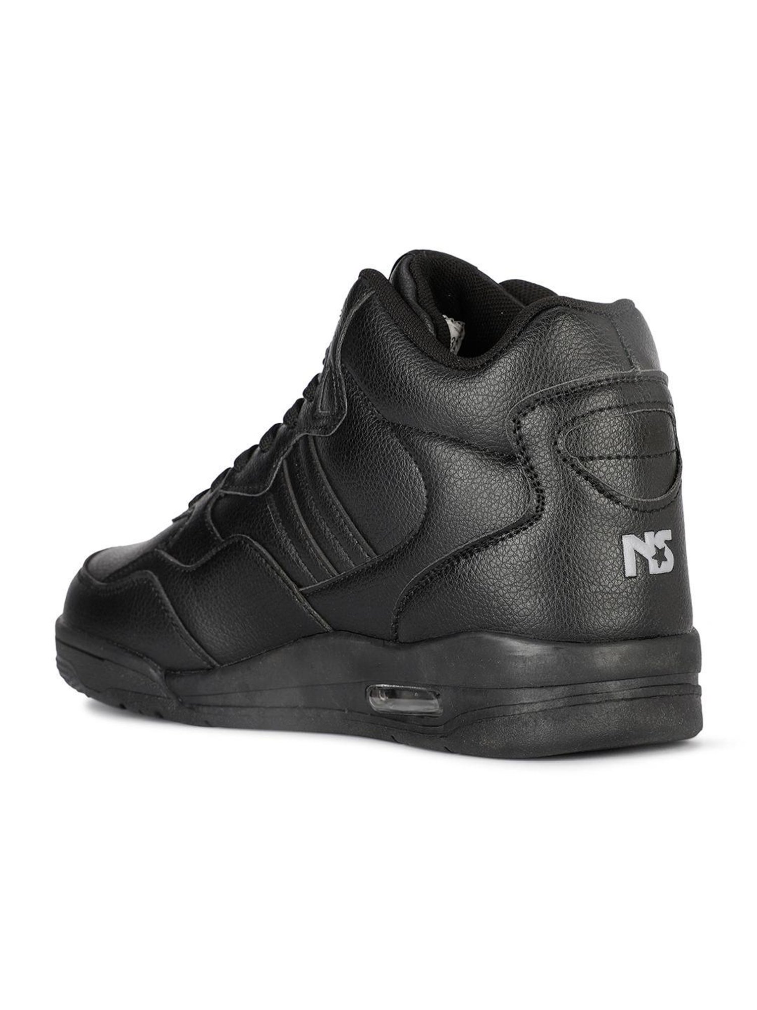 North Star by Bata Men's EDDY Black Ankle High Sneakers