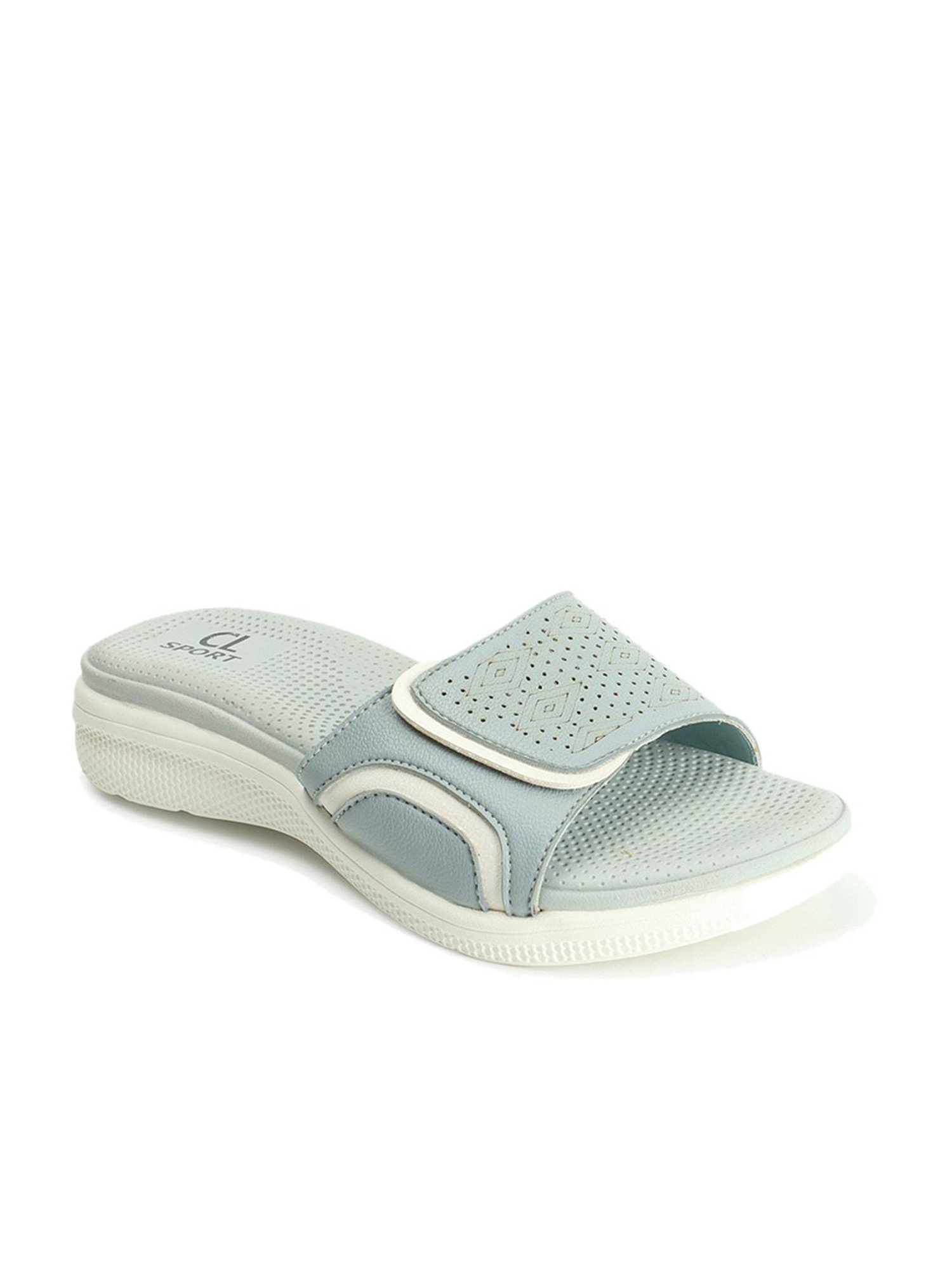 CL Sports by Carlton London Women's Sky Blue Casual Sandals