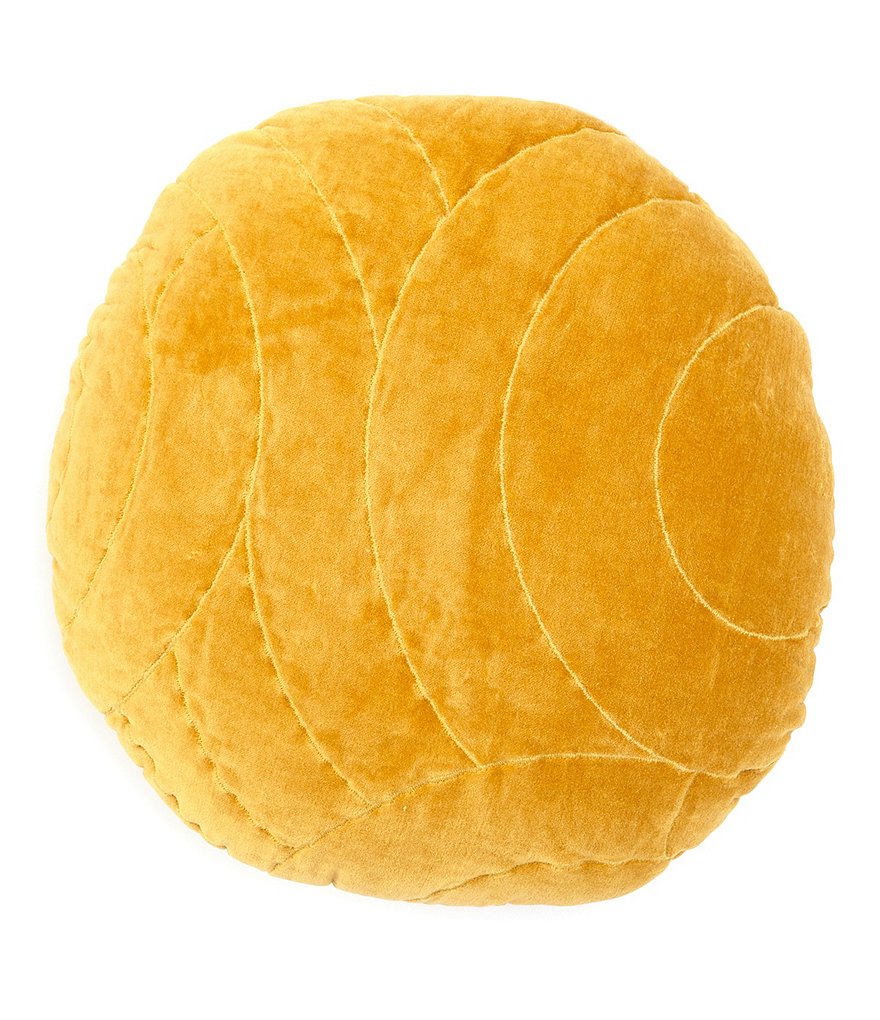 Studio D Circular Velvet Round Pillow