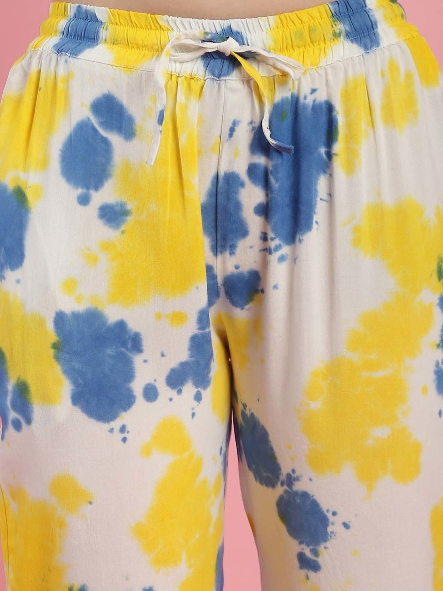Prakrti Multicolored Tie & Dye Top Pant Set