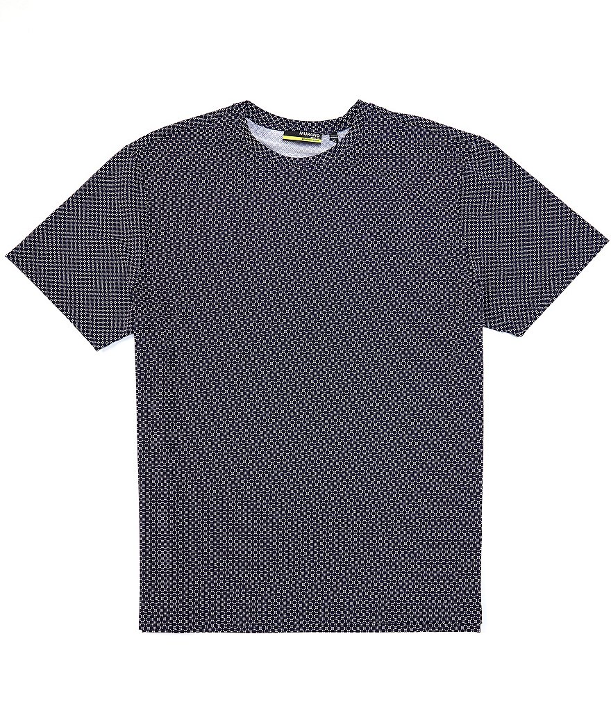 Murano Performance Slim-Fit Geo Printed Short-Sleeve Recycled Polyester Crew Tee