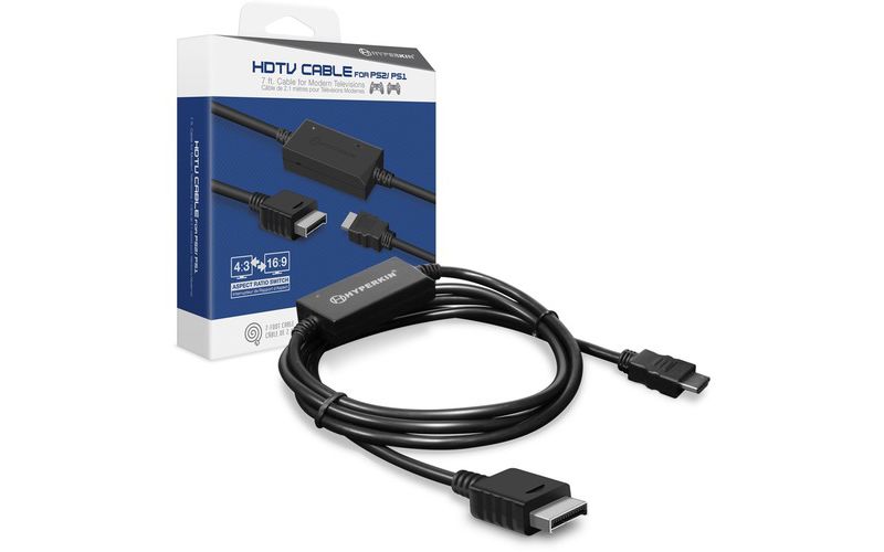 HYPERKIN HDTV Cable for PS2/ PS1 - 7 ft HDMI/USB A/V Cable for PlayStation, HDTV - First End: 1 x HDMI Male Digital Audio/Video