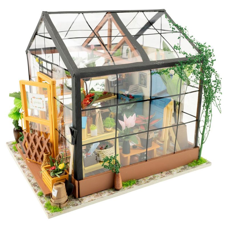 Hands Craft DIY 3D Wooden Puzzles - Miniature House: Cathy's Flower House