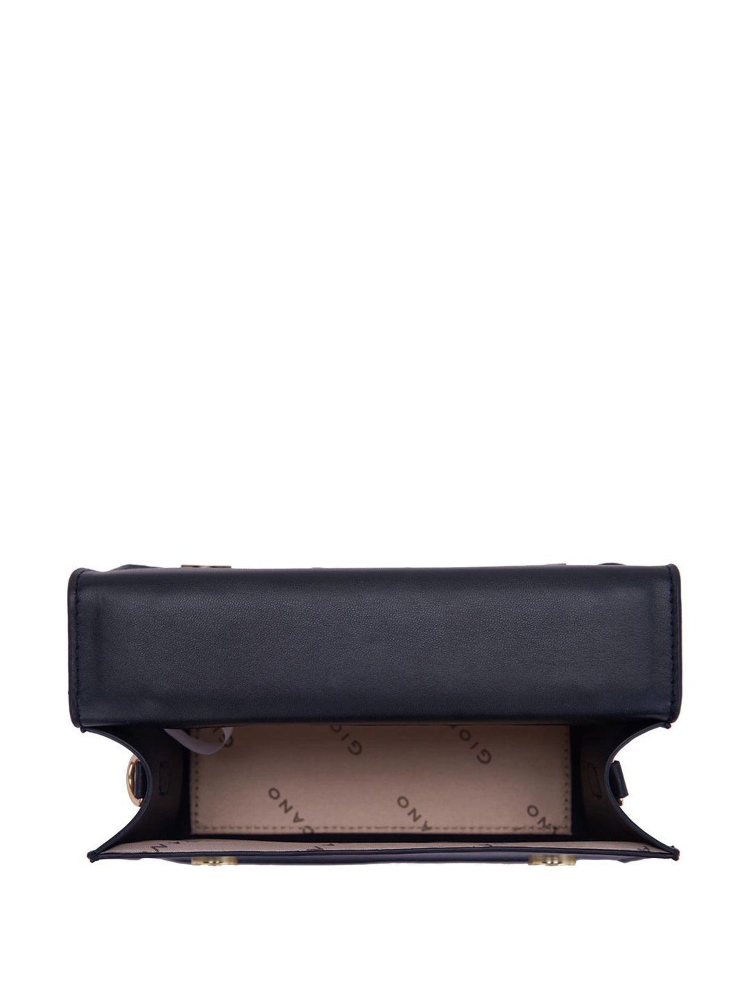 Giordano Black Quilted Medium Satchel Handbag