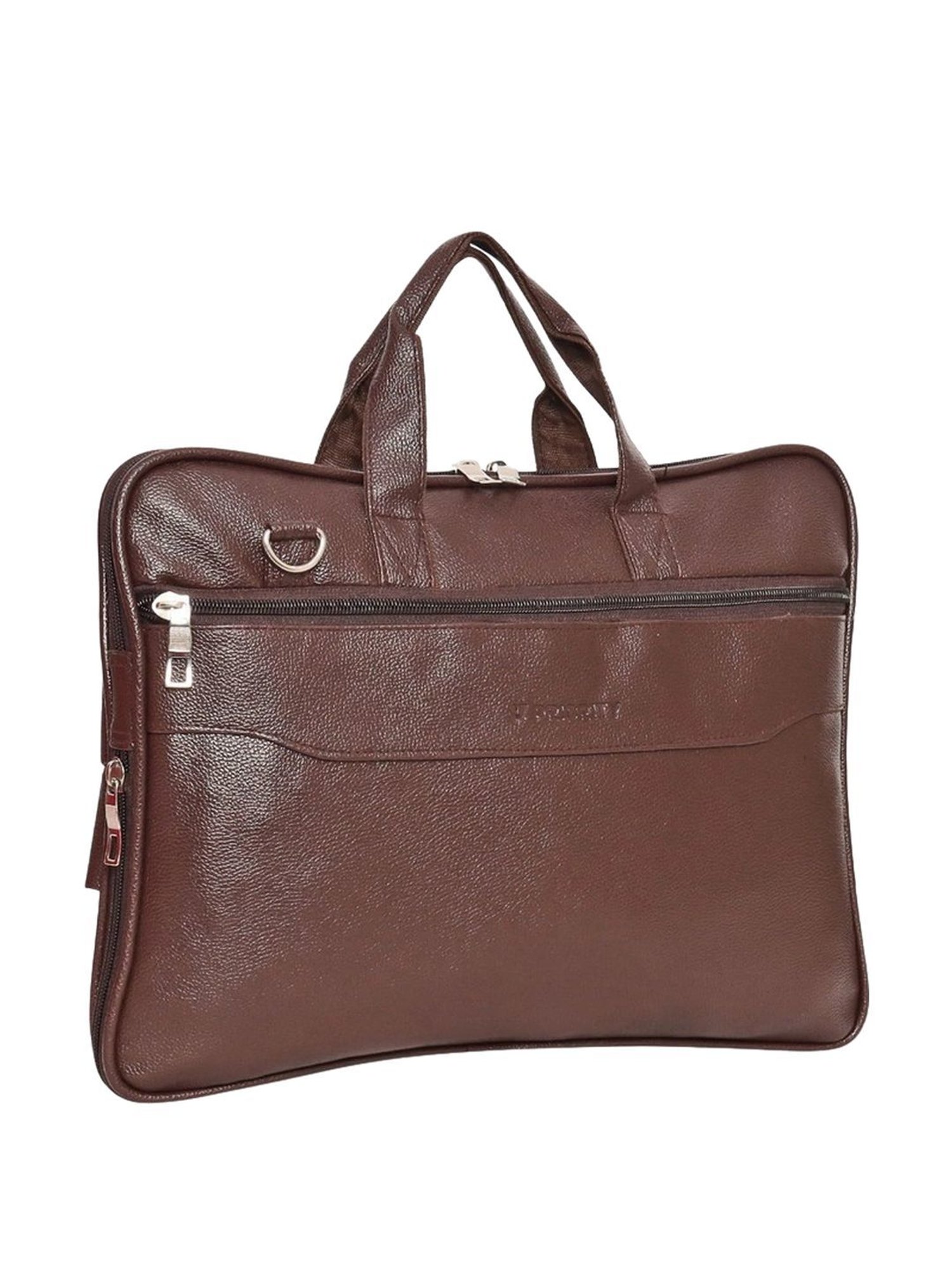 Priority Brown Synthetic Large Messenger Bag