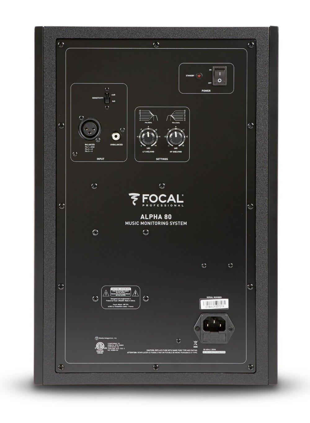 Focal Pro ALPHA80 8" Two Way Active Single Studio Monitor